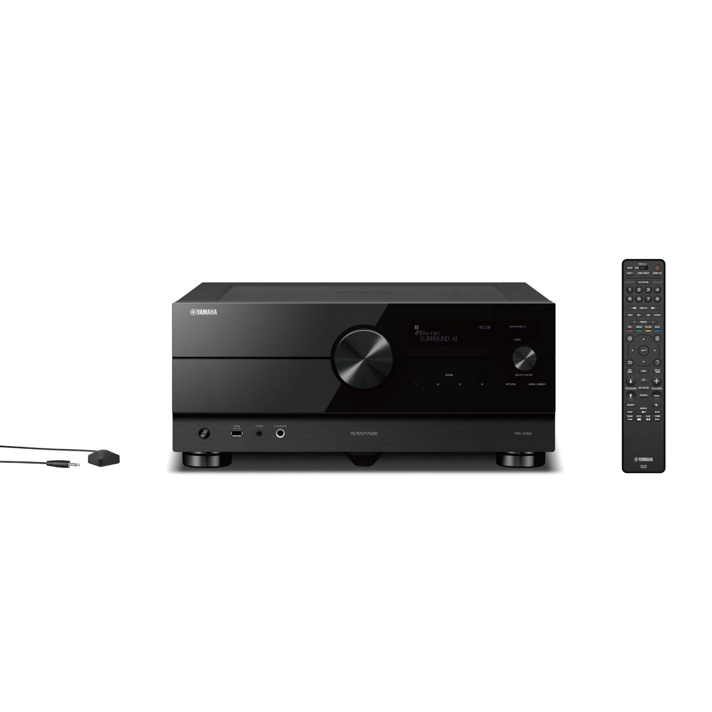 RX-A8ABL Yamaha AVENTAGE 11.2-channel AV Receiver with 8K HDMI and MusicCast, Black